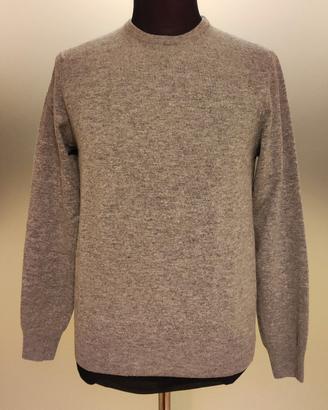 Maglione Become con toppe sulle maniche in pelle