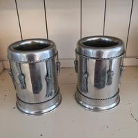 Set 2 portabottiglie Silverplate vintage
