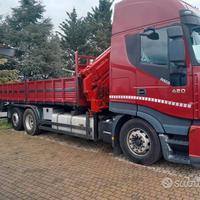 Camion 3 assi iveco magirus 420 euro 5 plus gru ri