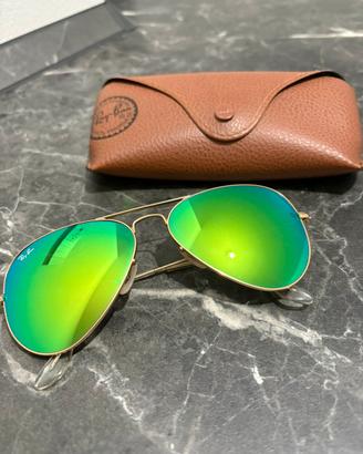 Rayban Flash Lenses Verde/Oro