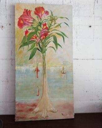 vari fiori dipinti su tela