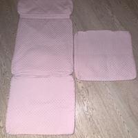 Fodera rosa pois per cuscino sedia Ikea POÄNG