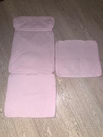 Fodera rosa pois per cuscino sedia Ikea POÄNG