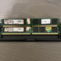 2 moduli di RAM Kingston modello KVR800D2N6/2G-SP