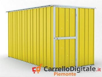 deposito attrezzi giardino 175x307cm 5,4mq giallo