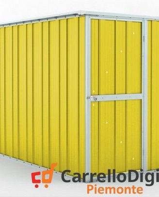 deposito attrezzi giardino 175x307cm 5,4mq giallo