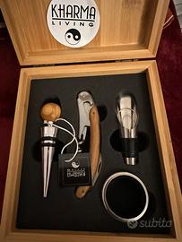 SET VINI 4 PEZZI NUOVO IN SCATOLA DI BAMBÙ