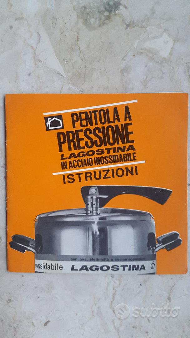 LAGOSTINA Pentola a pressione Istruzioni Manuale Collezionismo In