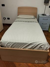 Letto singolo con contenitore