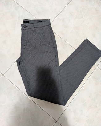 Pantaloni chino uomo grigi