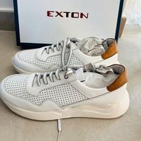 Sneakers  Alte nuove, in Pelle nappa bianca, EXTON