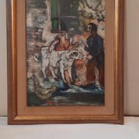 Dipinto su cartoncino di Beppe Serafini 