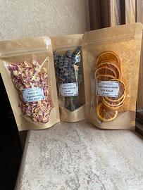 Fiori secchi e lavanda per hobby e candele