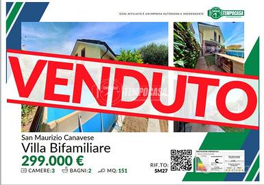 VILLA BIFAMILIARE RISTRUTTURATA A SAN MAURIZIO CAN