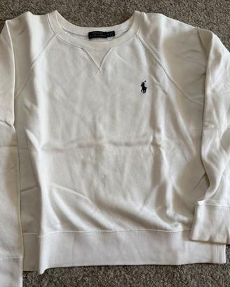 Felpa bianco panna Polo Ralph Lauren