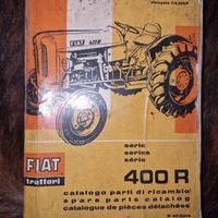 trattore fiat 400R , manuale  ricambio 1962
