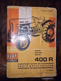 trattore fiat 400R , manuale  ricambio 1962