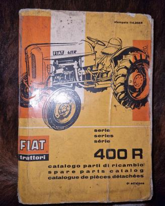 trattore fiat 400R , manuale  ricambio 1962