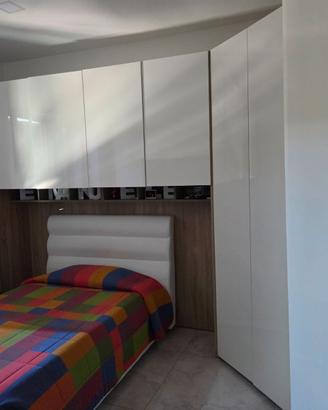 cameretta a ponte con letto contenitore