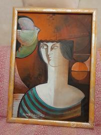 Quadro ad olio su tela di Vittorio Maria Di Carlo 