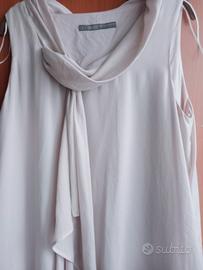 abito corto rosa cipria 