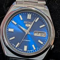 Seiko 5 blu sunburst 