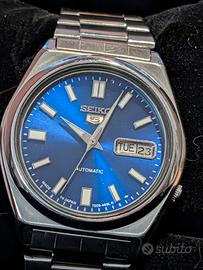 Seiko 5 blu sunburst 