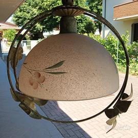 lampadario rustico 