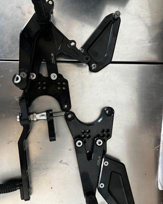 pedane racing, monoposto per yamaha r1/m 2015/19