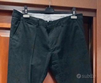 Pantalone uomo nero cotone tg 54 Chinos Collection