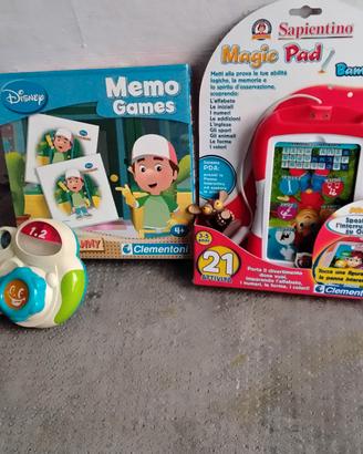 memo games clementoni e magic pad 