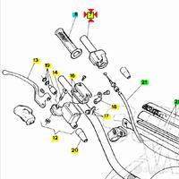 -Comando gas cmpl Aprilia Climber AP8118163