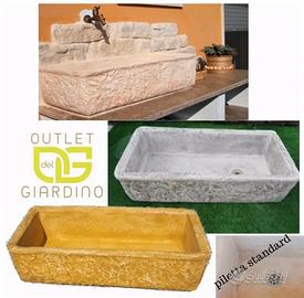 Lavandino lavabo per esterno in cemento da giardin