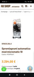 spremiagrumi automatica mod. micromatic10
