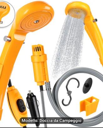 Doccia 12V presa accendisigari,acqua cada/fredda