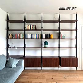 libreria artigianale stile vintage anni 50