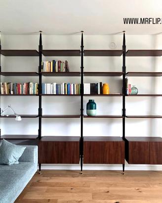 libreria artigianale stile vintage anni 50