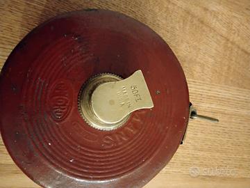 Rotella metrica in cuoio inglese anni 40 