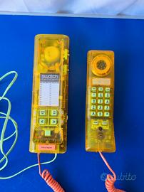 Telefono Vintage Swatch Twintam Trasparente Giallo