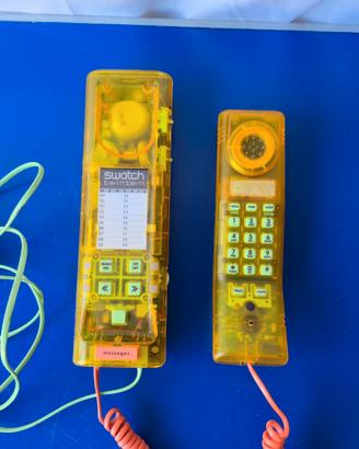 Telefono Vintage Swatch Twintam Trasparente Giallo