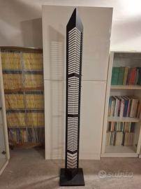 colonna porta cd in metallo colore nero