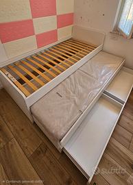 Letto bambini doppio con cassetti