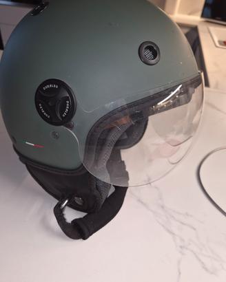 Casco Jet Duraleu Verde Opaco