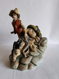 capodimonte "pastorello con asino" 