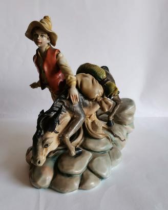 capodimonte "pastorello con asino" 