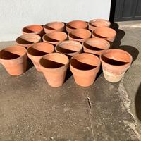 15 vasetti in coccio per piante fiori