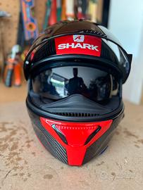 Casco Shark Spartan Carbon Skin + Cardo 4X