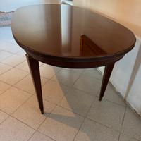 Tavolo ovale da pranzo stile impero