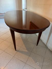 Tavolo ovale da pranzo stile impero