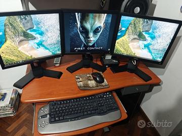 Postazione PC Completa i5-6600,GTX 1050ti + 3 Dell